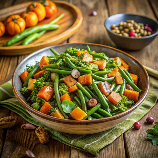 Fırında Tatlı Patates ve Fasulye Güveci