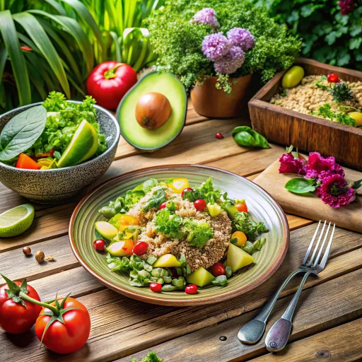 Ensalada de Quinoa y Aguacate con Toque de Lima